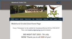 Desktop Screenshot of madehurstcricketclub.org