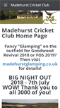 Mobile Screenshot of madehurstcricketclub.org